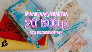 Распределение денег по конвертам 20 500 р/ Чек 1 февраль 2023 / #cashenvelopes