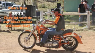 Fish's Run 2011 motorbike ride through Bojangles Saloon Pub Alice Springs