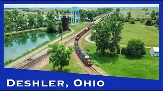 Railfanning Deshler, Ohio, with a Drone