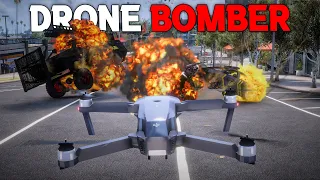 DRONE RC(REMOTE CONTROL) BOMBS THE POLICE‼️- GTA 5 RP