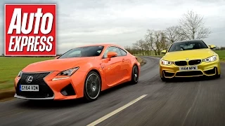 Lexus RC F vs BMW M4 super-coupe track battle