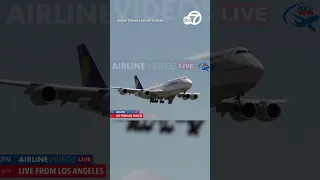 Lufthansa plane bounces off LAX runway after failed landing