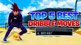 100 W% GIVES SEASON 9 TOP 5 BEST DRIBBLE MOVES NBA 2K22 CURRENT & NEXT GEN! FASTEST DRIBBLE MOVES