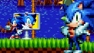 Remixed Modern Sonic in Sonic Mania