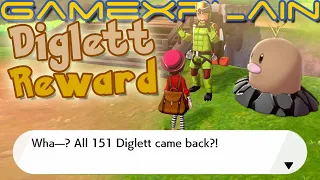 The Reward for Finding All 151 Diglett in Isle of Armor! (Pokémon Sword & Shield)