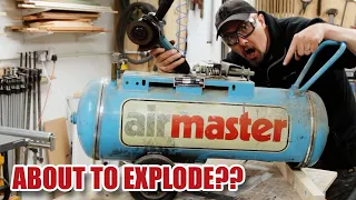 Was this old air compressor about to EXPLODE ??