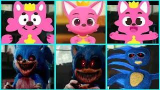 Sonic The Hedgehog Movie - Pinkfong VS Sonic EXE Uh Meow All Designs Compilation