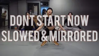 DONT START NOW | JIN LEE CHOREOGRAPHY | SLOWED & MIRRORED