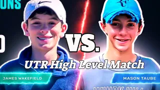 UTR High Level Junior Match: Can an 8.5 UTR beat a 9.2 UTR?