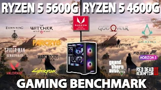 Ryzen 5 5600G vs 4600G Gaming Benchmark Test in 2022 | #amdradeon Vega 7 | @StealthGamerSG