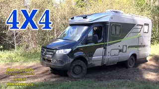 Видео с испытательного полигона Автодом Hymer Crossover ML-T 570 Отличие Crossover от всех остальных