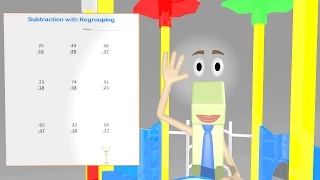 Subtraction with Regrouping Worksheet Video - 2nd Grade Math Video