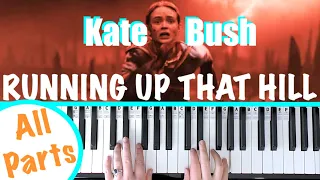 How to play RUNNING UP THAT HILL - Kate Bush Piano Tutorial [chords accompaniment]