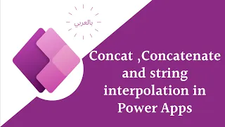 Power Apps concatenate function - Concat function - string interpolation