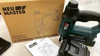 Honest Review Of The Neu Master Cordless Brad and Staple Nailer! / Works Very Well!