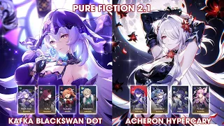 Forgotten Hall 2.1 | Blackswan Guinaifen DOT & Acheron Silver Wolf Hypercary | Honkai Star Rail