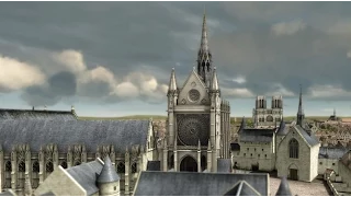 Reconstitution 3D de la Sainte-Chapelle et du palais royal de la Cité au XIVème siècle