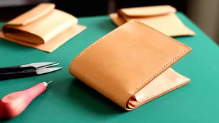 【Make a leather wallet】3 patterns of coin purse patterns