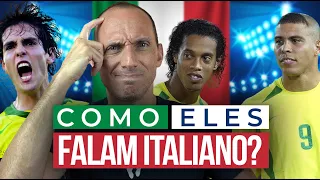 Como Falam Italiano Ronaldo, Ronaldinho e Kaká? Italiano Com Legenda I Aprender Italiano