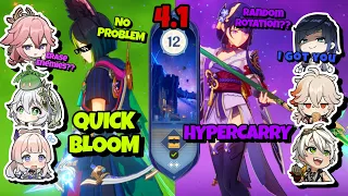 Spiral Abyss 4.1 | Floor 12 9* | C1 Tighnari Quickbloom Team | C0 Raiden Hypercarry