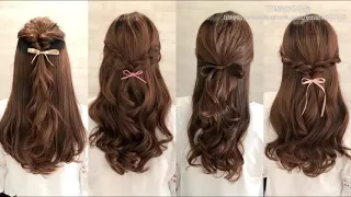 4款極致浪漫公主頭 4 Soft Romantic Half-up Half-down Hairstyle