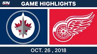 NHL Highlights | Jets vs Red Wings - Oct. 26, 2018