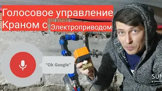 Кран с электроприводом, с управлением через Google Assistant, Умный дом начало Мастер до всех дел