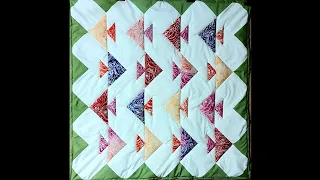 Patchwork for beginners. Baby blanket with a block of fish. In a quick way.