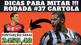 CARTOLA FC RODADA #37 - DICAS E TIME PARA MITAR + 90 PONTOS