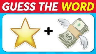 Can You Guess the WORD By The Emojis? 🤔💡| Guess The Emoji Quiz