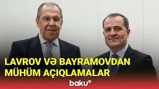 Ceyhun Bayramov və Sergey Lavrovun Bakıda mətbuat konfransı - BAKU TV