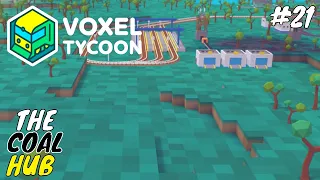 Setting up the coal works  || Voxel Tycoon || #21   Voxel Tycoon Game Play transport fever