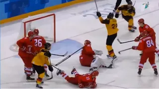 Russian team is Olympic champions! Russia - Germany 4 - 3, Final 2018