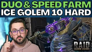 🚨 EASY Speed Farm Ice Golem 10 Hard 🚨 | RAID SHADOW LEGENDS