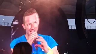 A Sky Full of Stars (asking audience to put phones away) - Coldplay | Frankfurt 02-07-2022