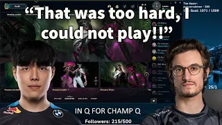 Lourlo On Playing Against C9 Summit In Champions Queue!!!