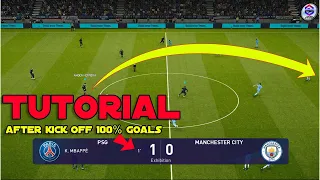 Tutorial after kick off 100% goals in PES 2021