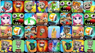 My Talking Tom, Tom Hero, Om Nom Run, Running Pet, Tom Gold Run, Running Heroes Sonic Boom SonicDash