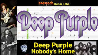 Nobody's Home - Deep Purple - Guitar + Bass TABS Lesson