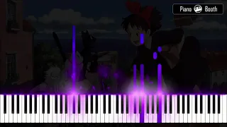 Kiki's Delivery Service - Umi No Mieru Machi Piano tutorial