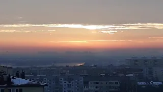 Рассвет в Киеве. Шикарный утренний вид на Киев.
