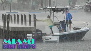 The Rain Is Creating Havoc at the Ramp | Miami Boat Ramps | Black Point Marina