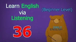 Learn English via Listening Beginner Level | Lesson 36 | Holidays