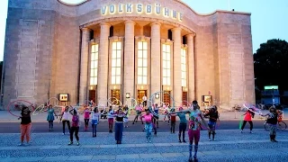 LED Hula Hoop Flashmob Berlin - Hoopurbia 2014