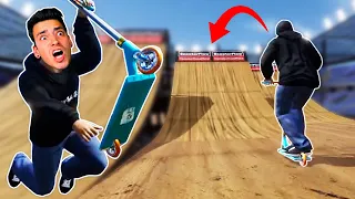 SCOOTERING A GIANT MEGA RAMP! (ScooterFlow)