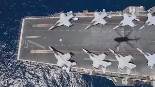 Aircraft Carrier USS Theodore Roosevelt in Pacific Transit - April 2017