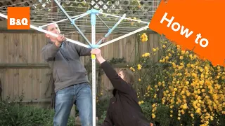 How to install a rotary airer