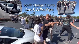 South OC Cars and Coffee Revving Lamborghini Full Fight Viral Tiktok