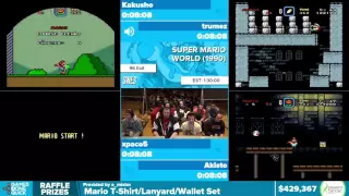 Super Mario World 96 Exits by Various Runners in 1:24:50 - Awesome Games Done Quick 2016 - Part 87