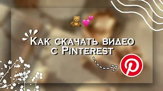 ✰ Как скачать видео с Pinterest 🦋💘 || Kamilla Shine 🌱